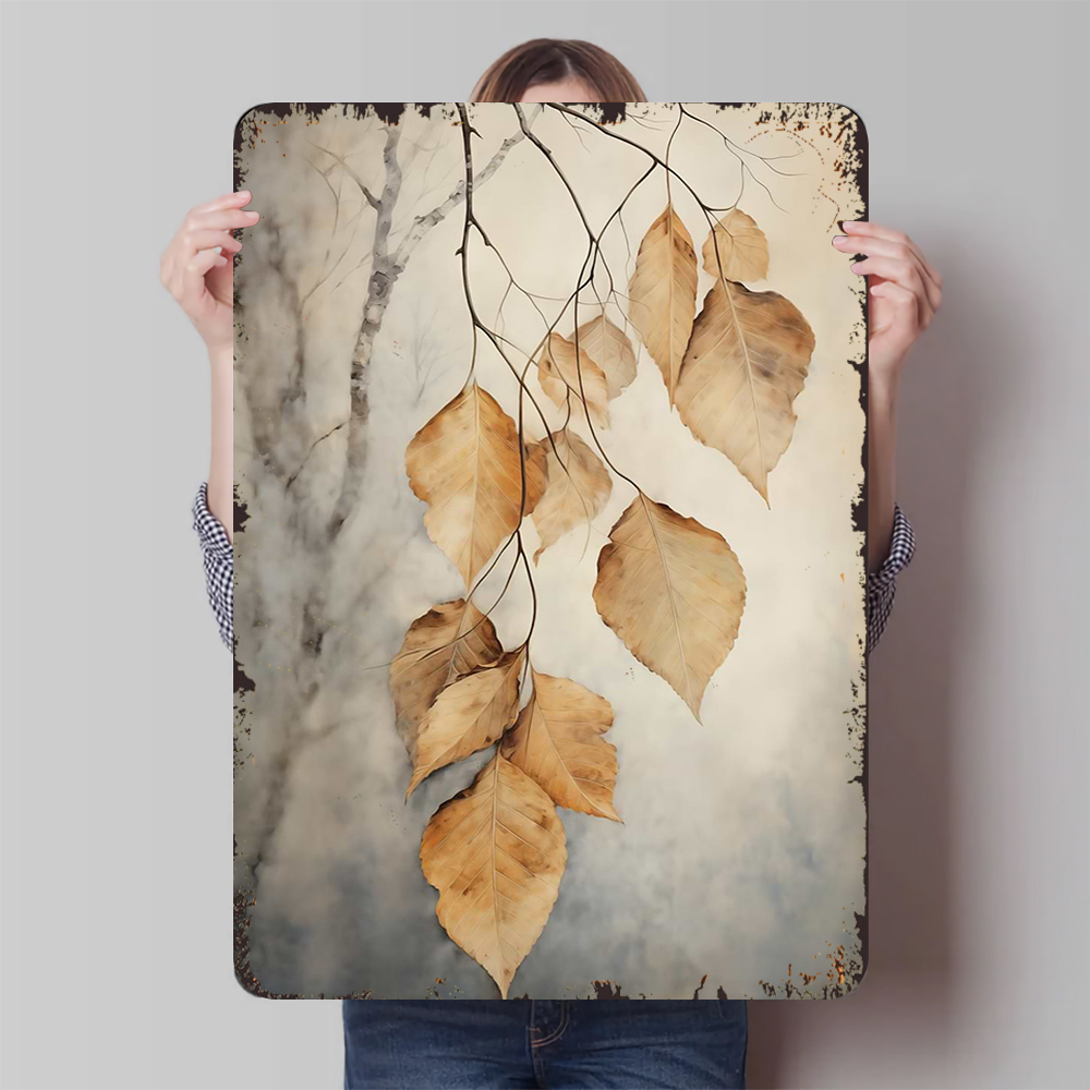 Art And Craft Autumn - Autumn Leaf Iron Art Decor Modern