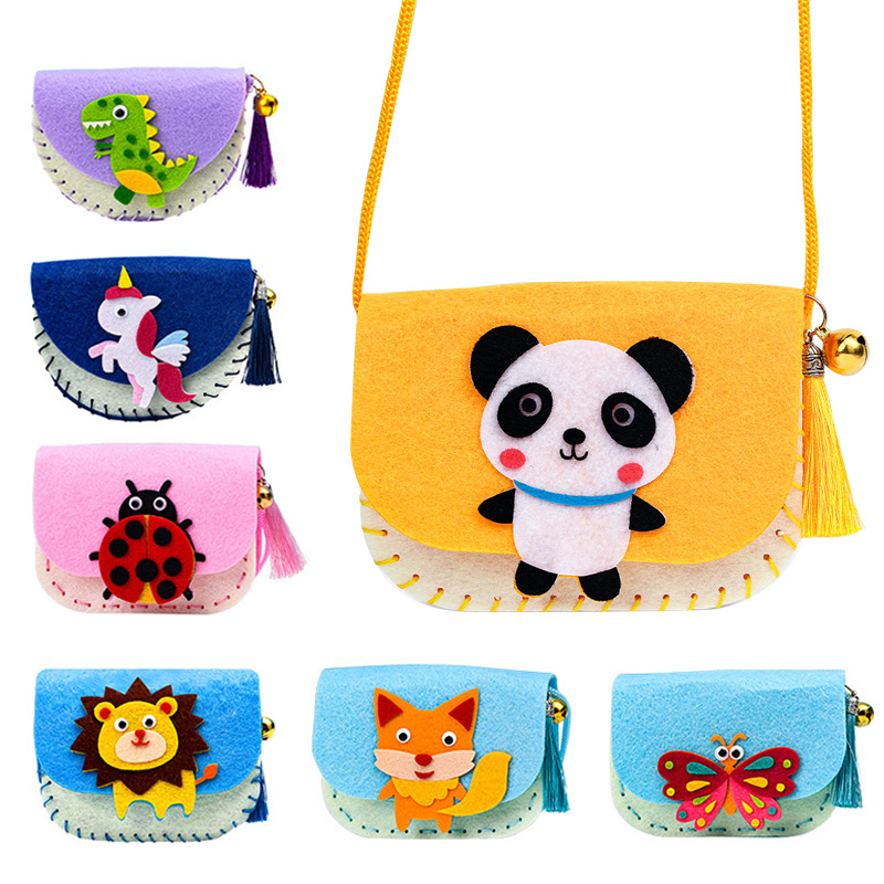 Art Craft Kits For Kids - DIY Shoulder Bag Non-woven Fabric Sewing