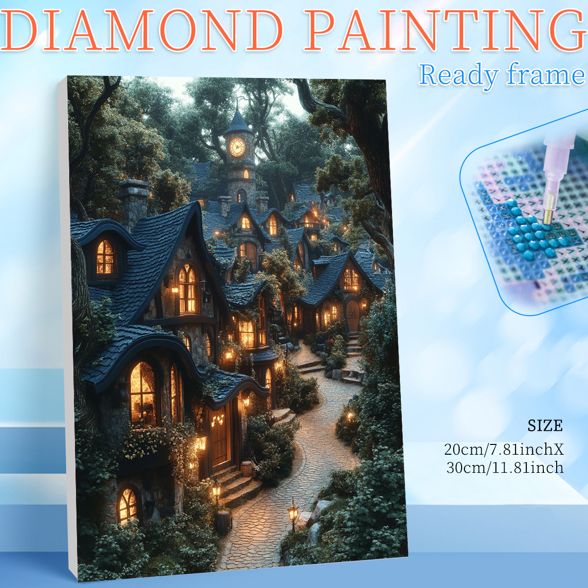Art Craft Room - RUOPOTY Framed House 5d Diamond Painting