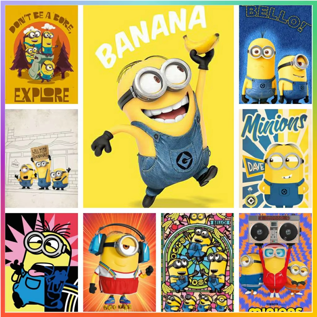Art Craft Love - Cartoon Lovely Cute-M-Minions Diamond Painting Puzzle