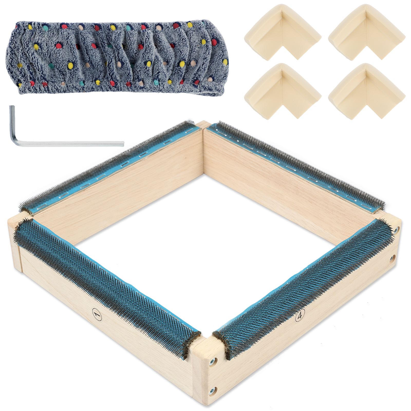 Embroidery Hoop Kit - Punch Needle Frame Square Embroidery Hoop