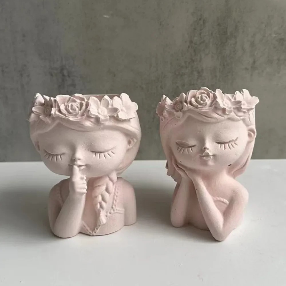 Art Craft Vase - Sleeping Beauty Potted Silicone Mold Vase