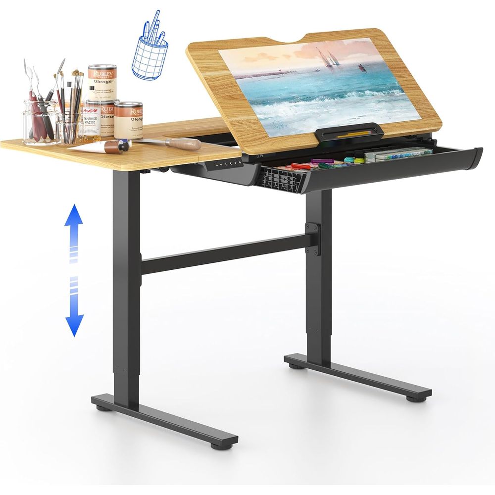 Art & Craft Paper Origami - Adjustable Height Electric Standing Desk, 47.2x23.6,