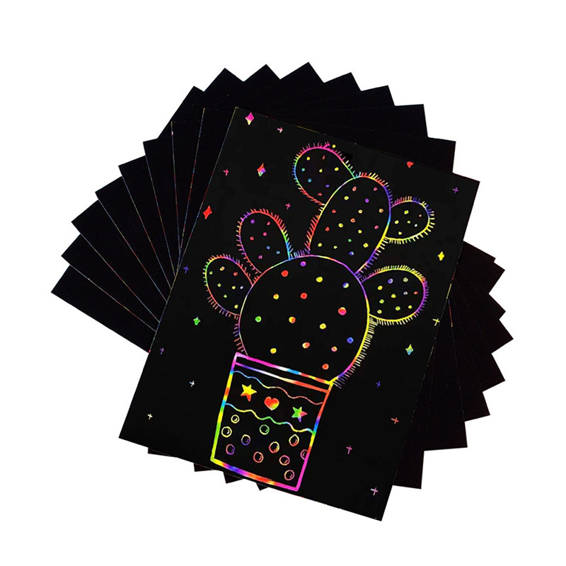 Art Craft Paper - Rainbow Magic Color Scratch Art Paper