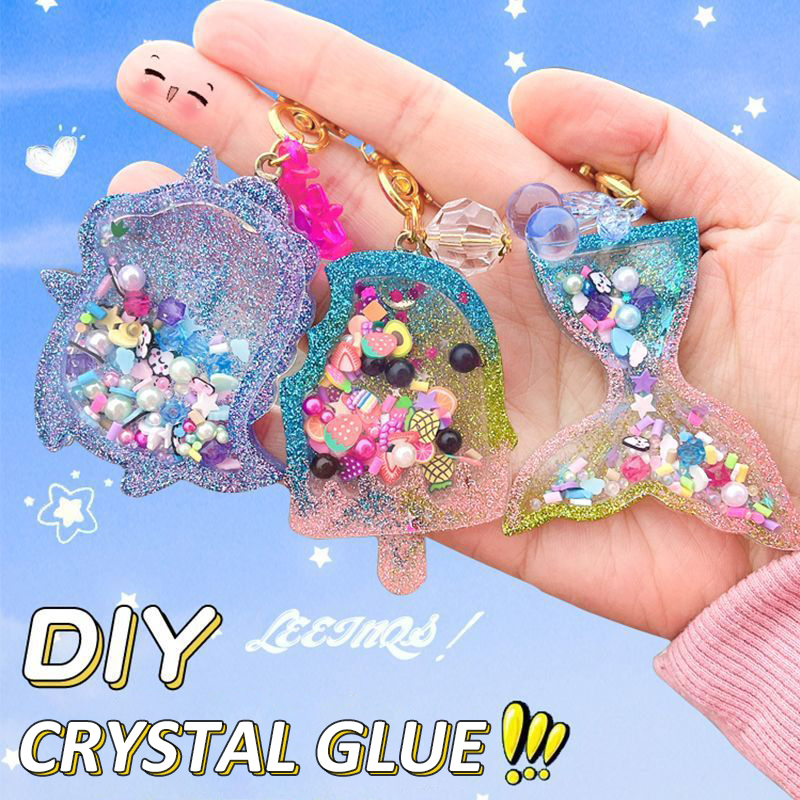 Art Craft Kits For Kids - Kids DIY Crystal Glue Key chain