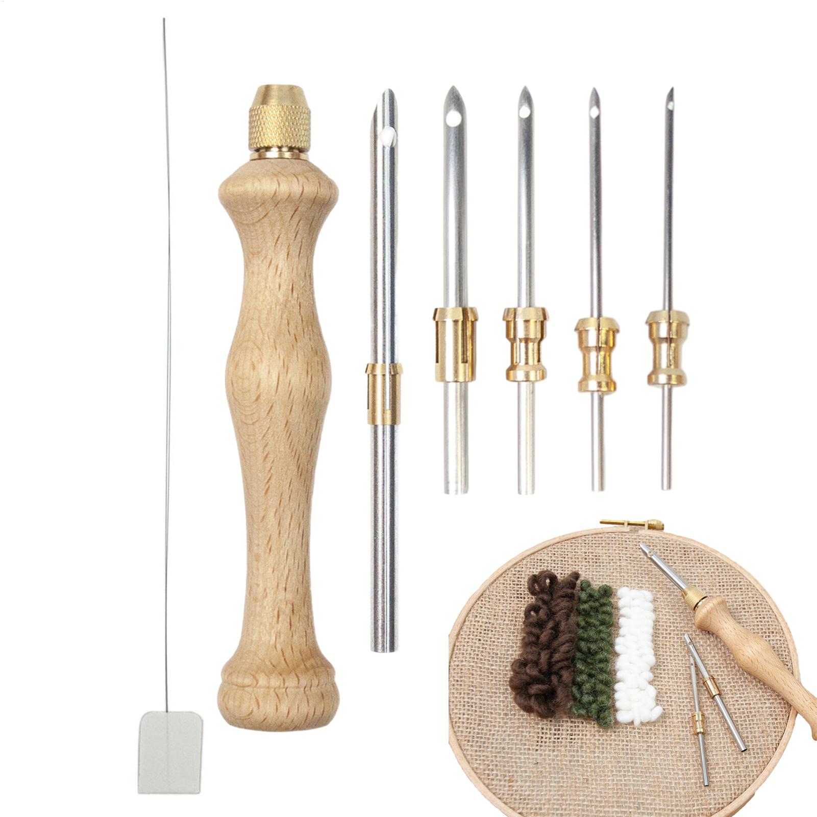 Embroidery Hoop Kit - Punch Needle Tool Kit With Threader