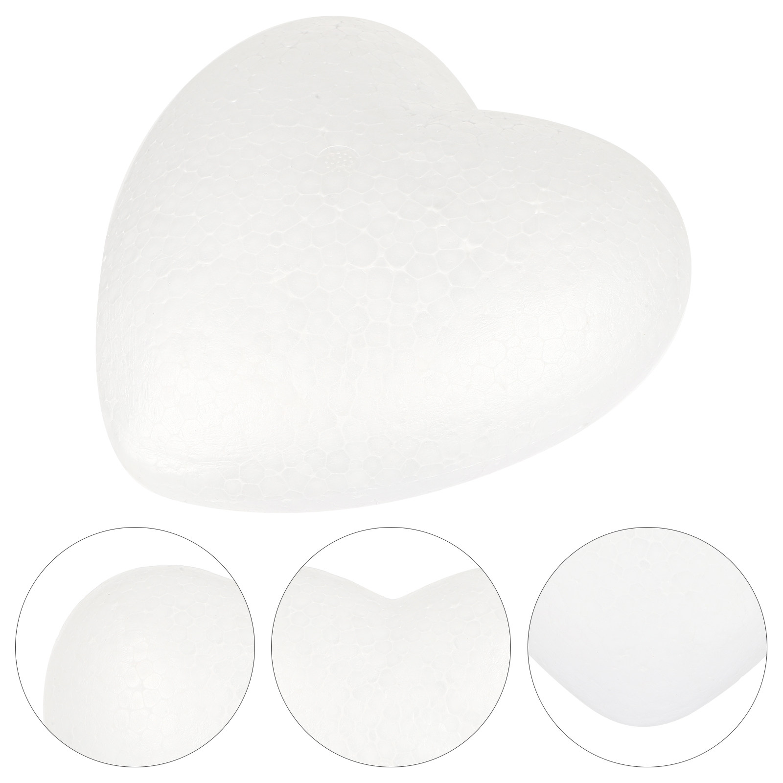 Art Craft School - White Heart Craft Balls 15Cm Polystyrene