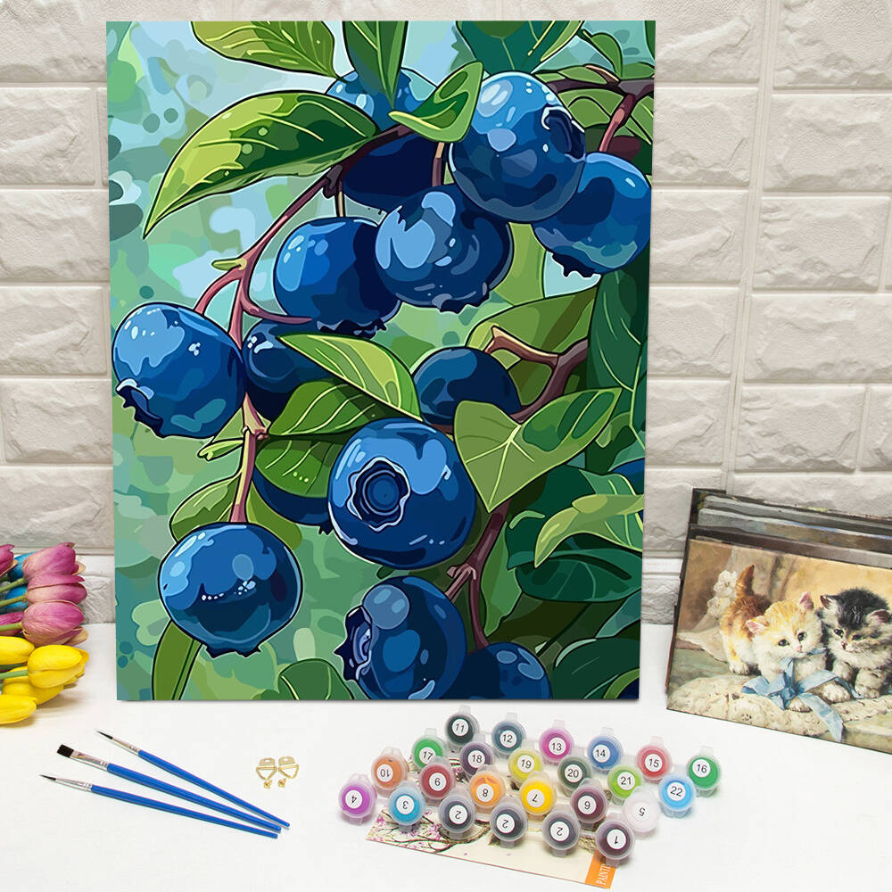 Art Craft Room - DIY Drawing By Numbers Blueberry Digital