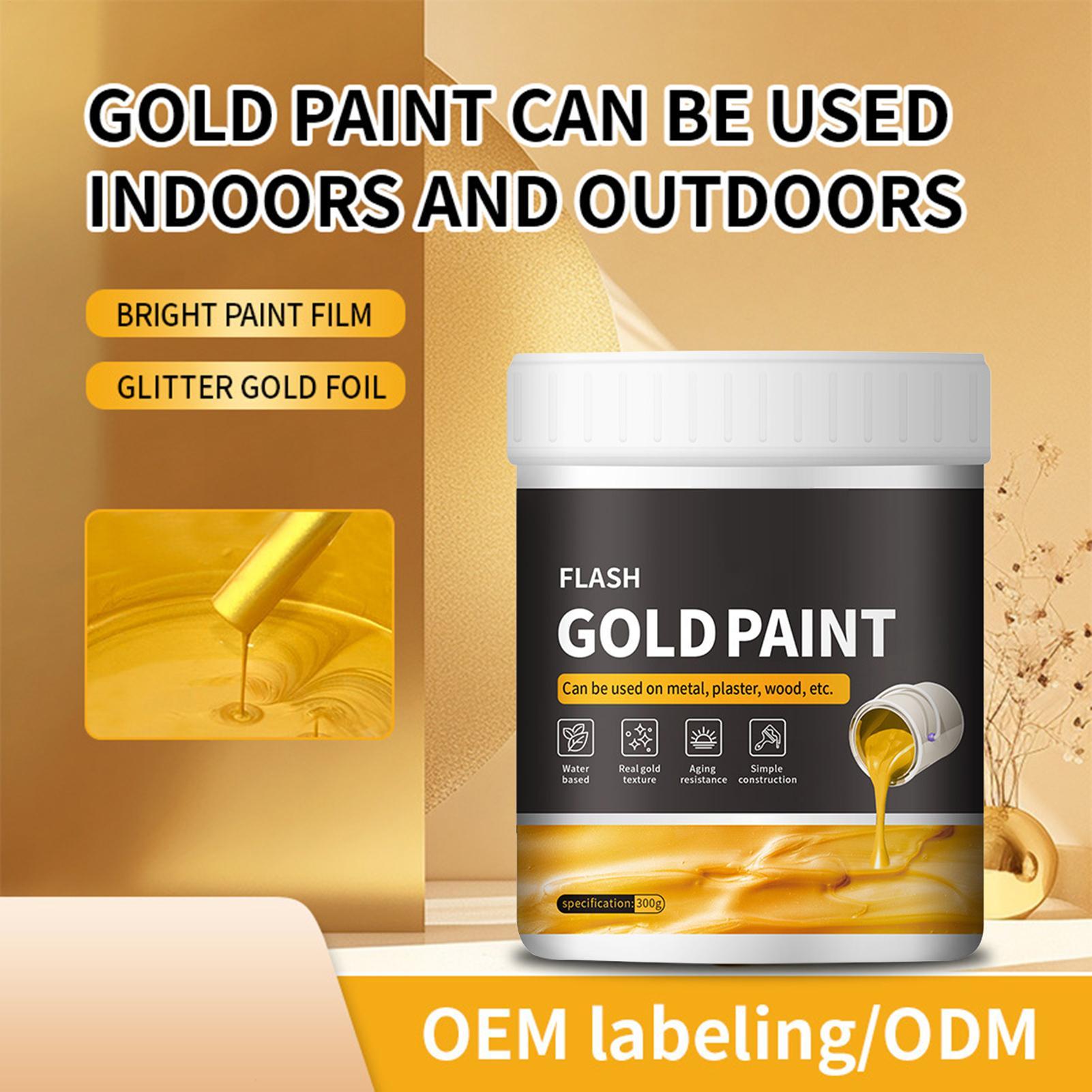 Art Craft School - 300g Liquid Gold Paint DIY Fast