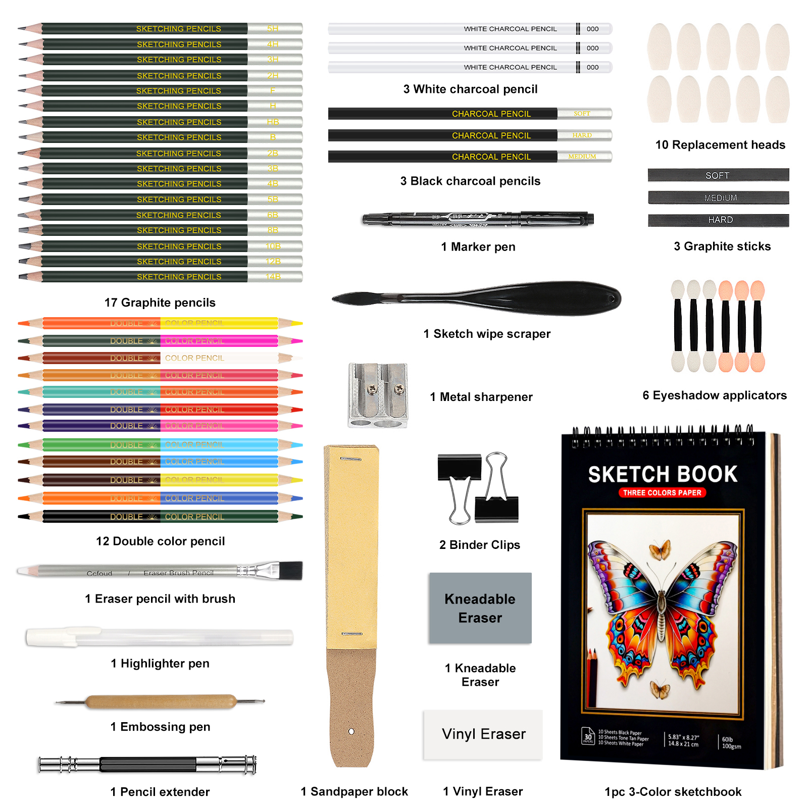 12/20/29/44/68/75 pcs Drawing  - Colored Pencil Professional recension och pris