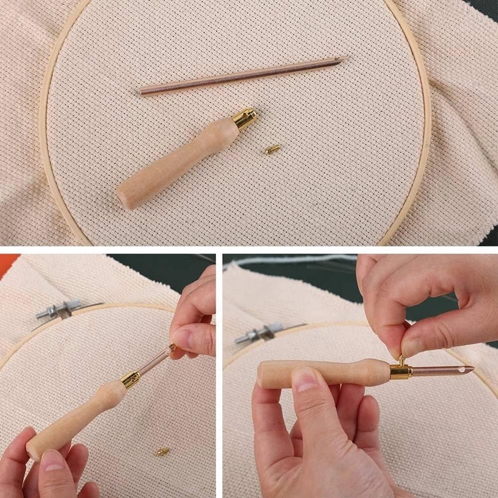 1set Punch Needle Tool Kit Emb - Embroidery Hoop Kit recension och pris