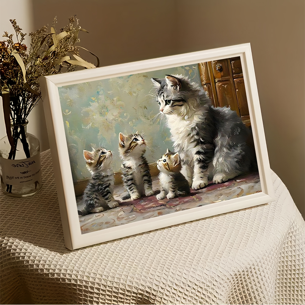 DIY Digital Oil Painting Cat K - Art Craft Cat recension och pris