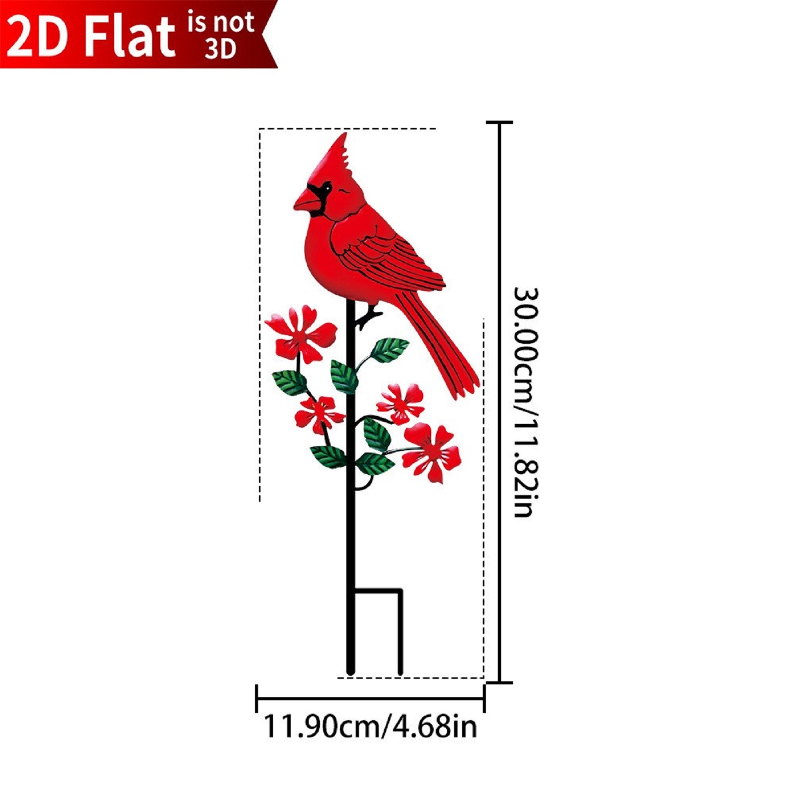 2D Flat Red Bird Design Garden - Art And Craft Photos recension och pris