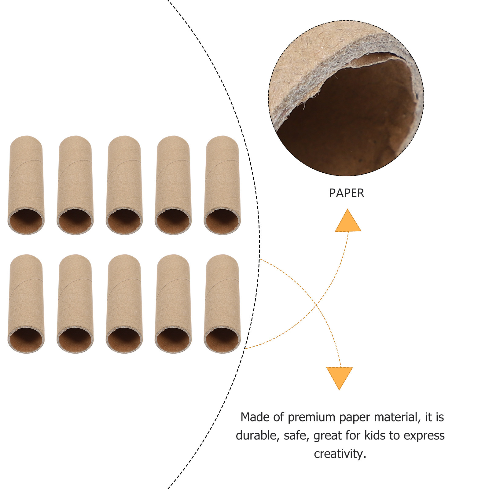 15Pcs Kraft Paper Tubes Round  - Art Craft School recension och pris