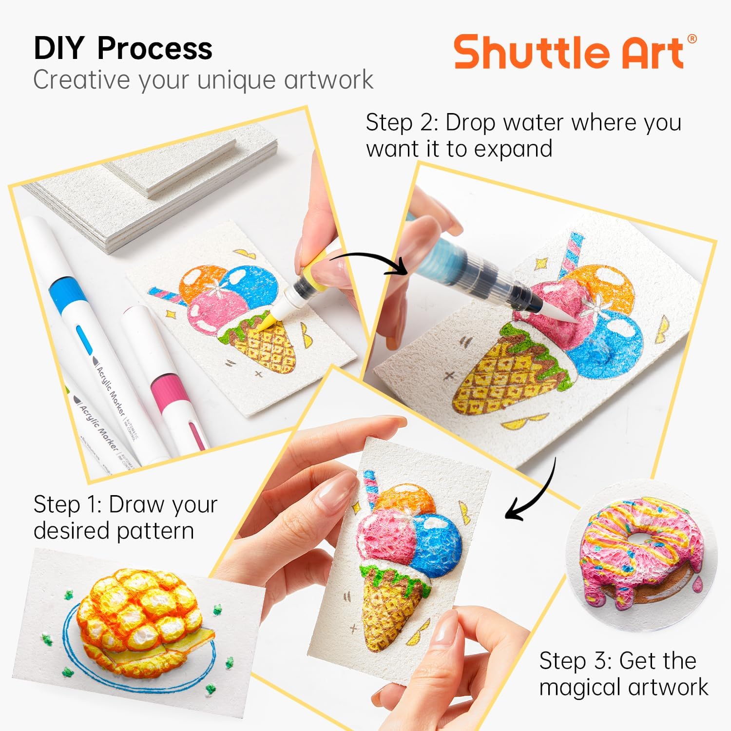 3D Puffy Foam Texture Painting - Art Craft Paper recension och pris
