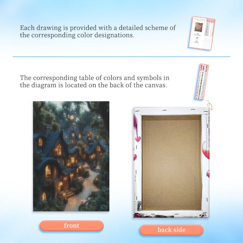 RUOPOTY Framed House 5d Diamon - Art Craft Room recension och pris
