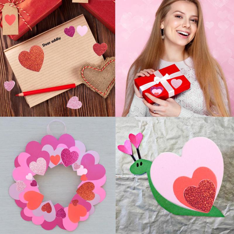 50pcs Love Heart Self Adhesive - Art Craft Love recension och pris