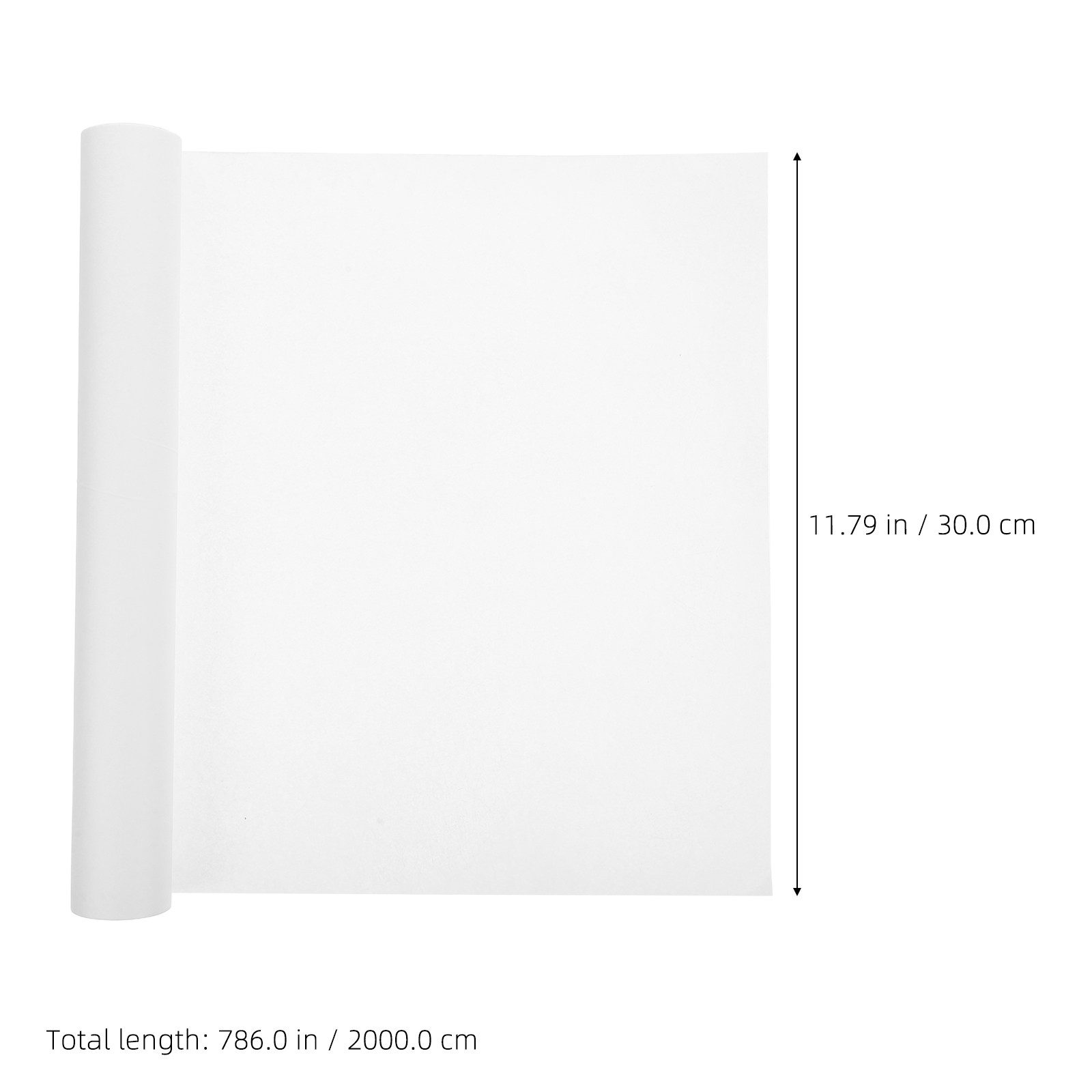 1 Roll Plain White Wrapping Pa - Art Craft School recension och pris