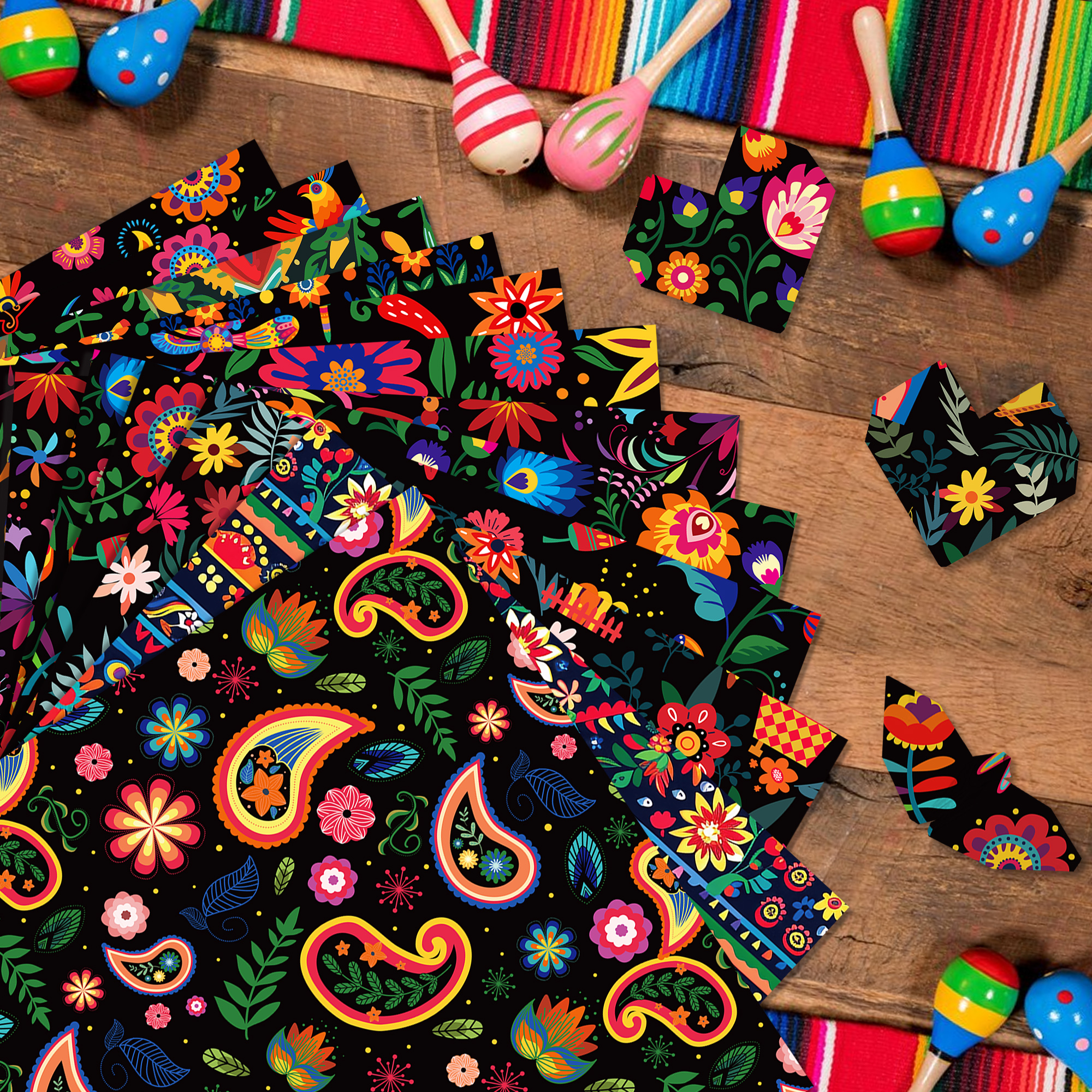 24pcs Mexican Scrapbook Paper  - Art And Craft Photos recension och pris