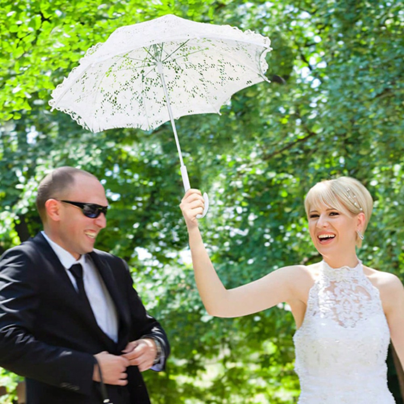 1PC Mini Wedding Lace Parasol, - Art Craft Umbrella recension och pris