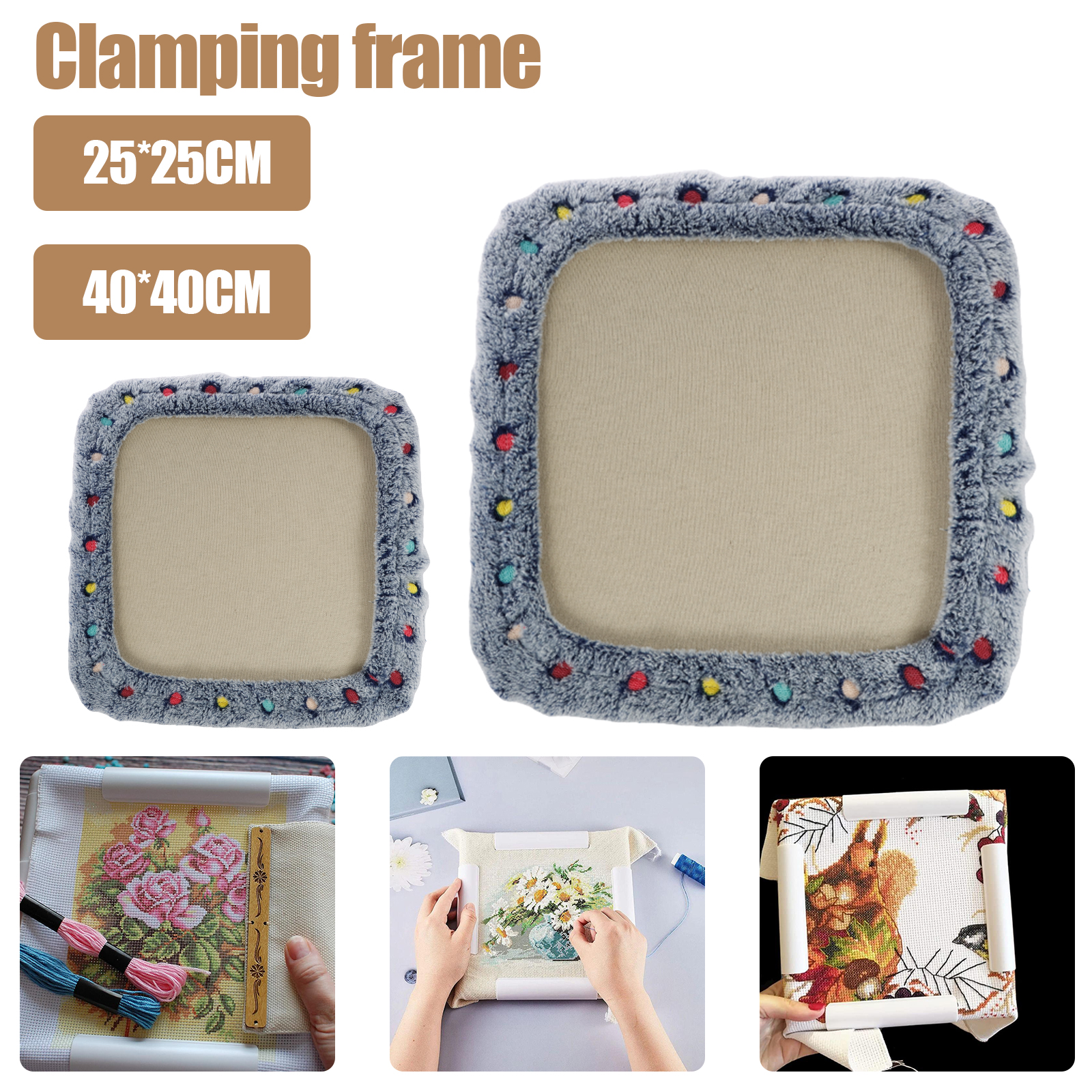 Punch Needle Frame Square Embr - Embroidery Hoop Kit recension och pris