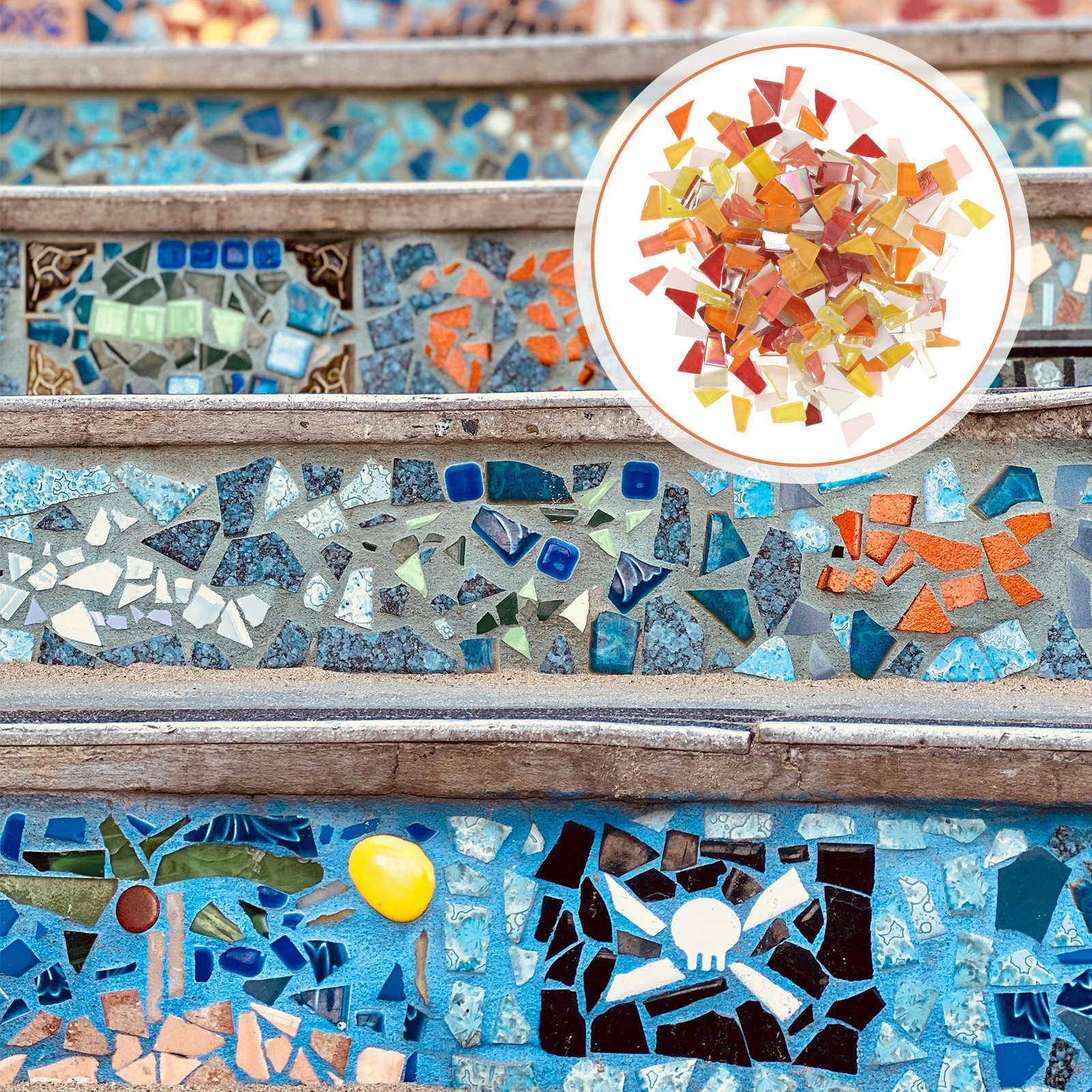 Premium Glass Mosaic Tiles DIY - Art Craft Vase recension och pris