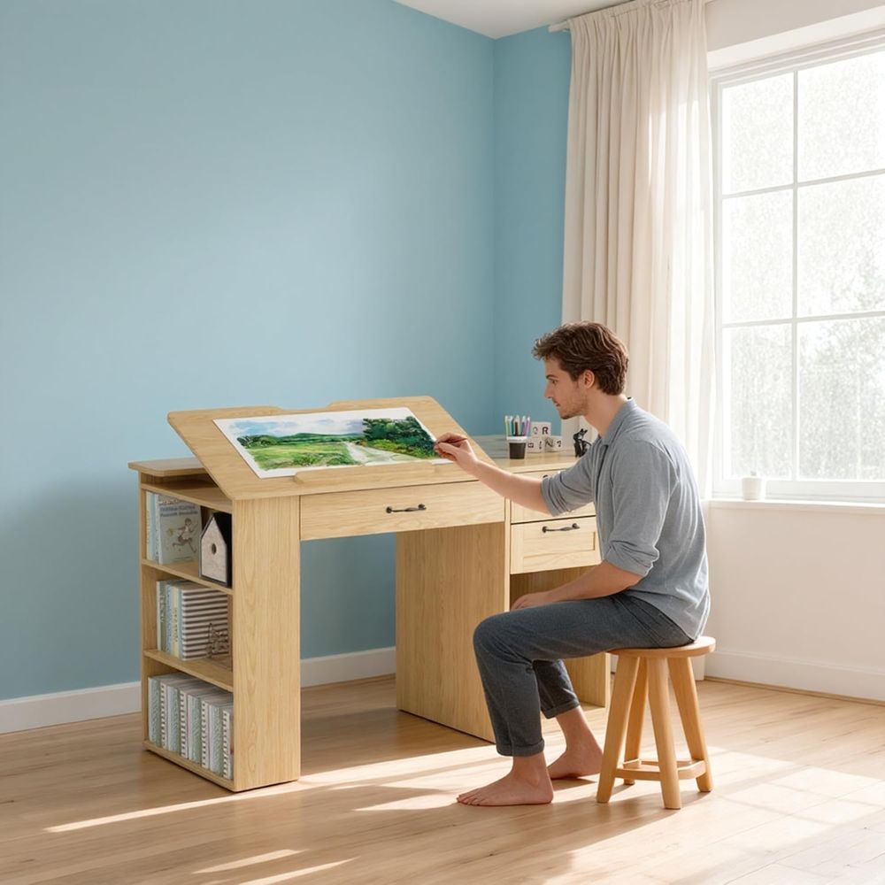 Adjustable Desk with Storage,  - Art & Craft Paper Origami recension och pris