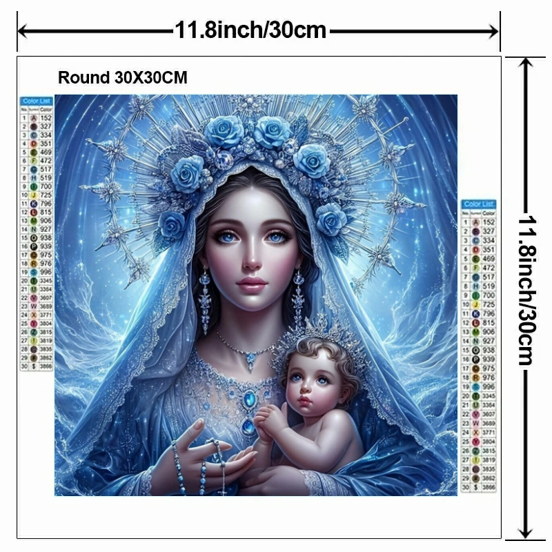1pc frameless  Mother of Jesus - Art Craft Love recension och pris