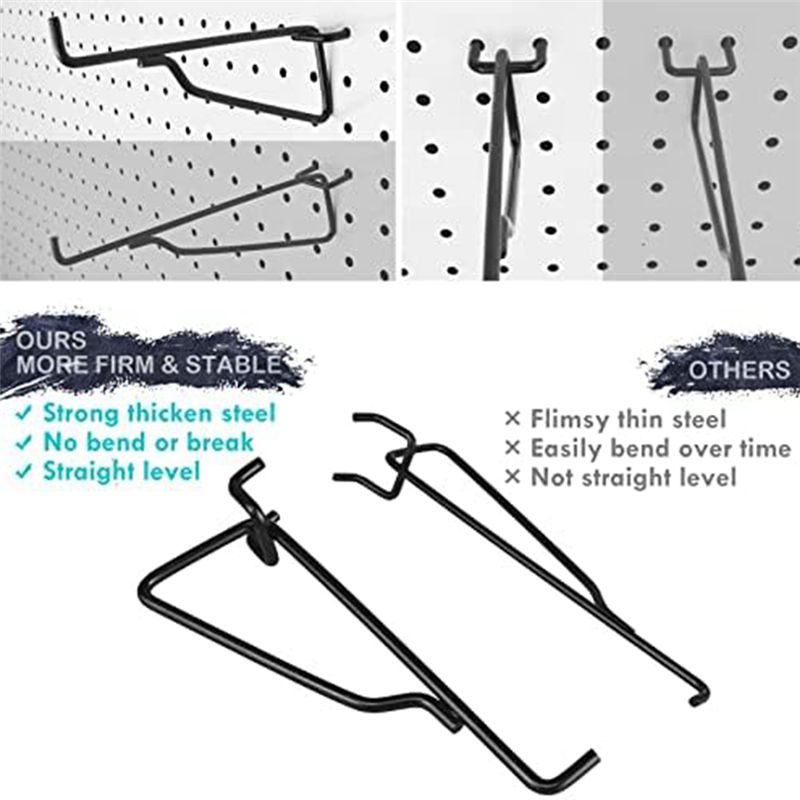 75STO-Peg Board Shelf Hooks, 8 - Art Craft Room recension och pris