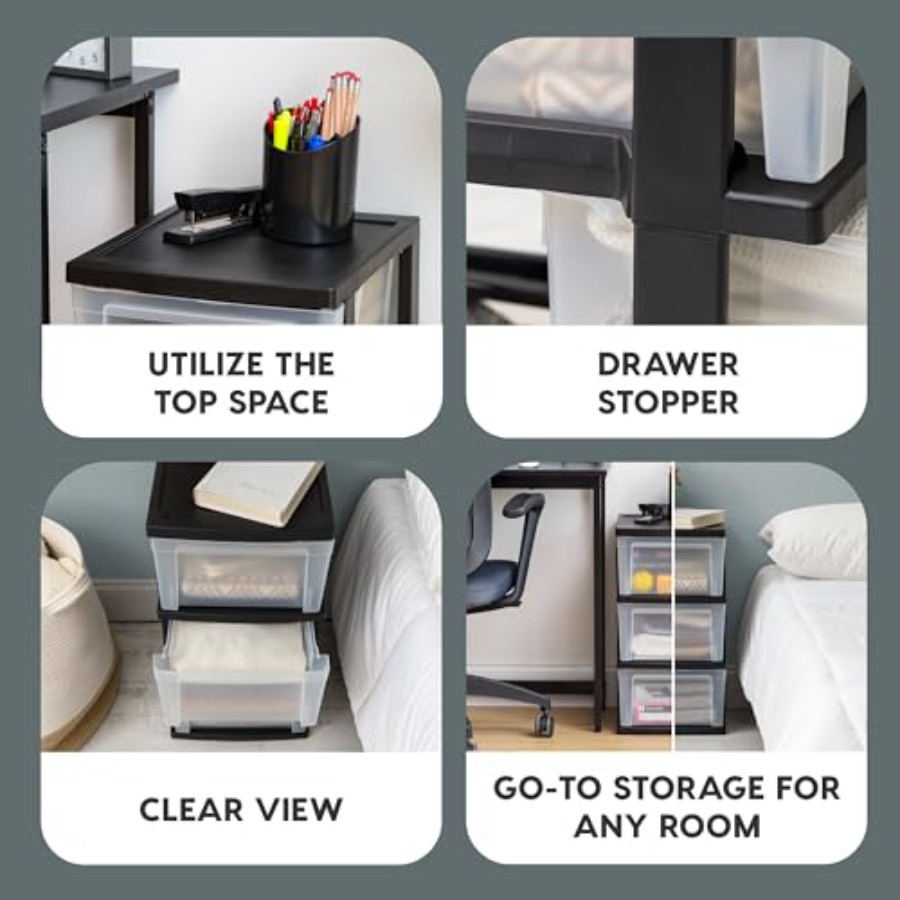 Plastic Drawer Storage Organiz - Art Craft Room recension och pris