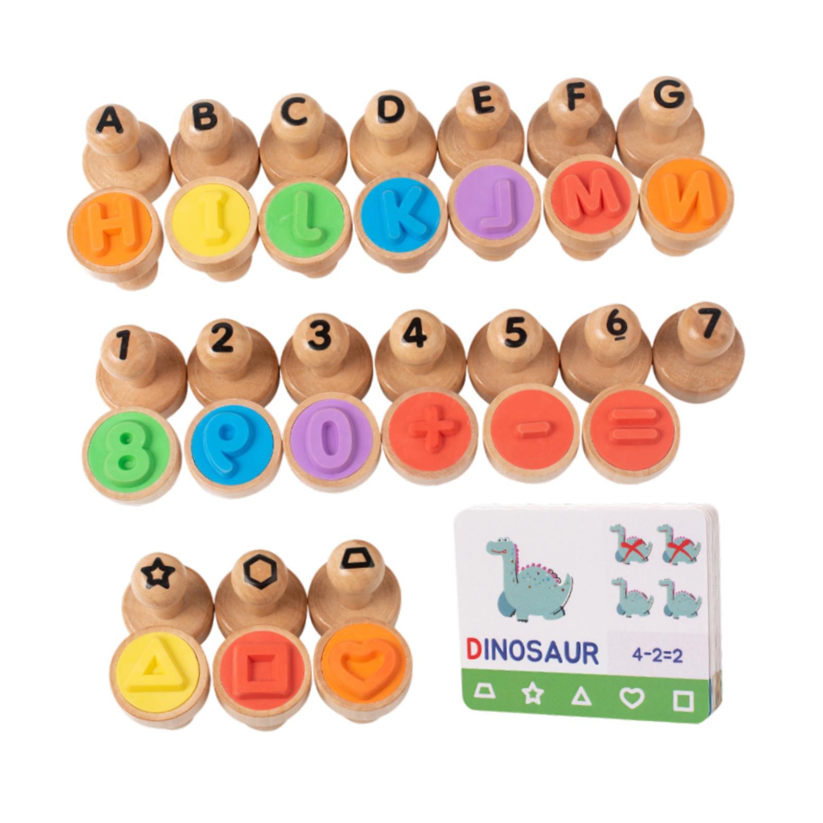 Wooden Alphabet Number Stamp E - Art Craft 5 Year Old recension och pris