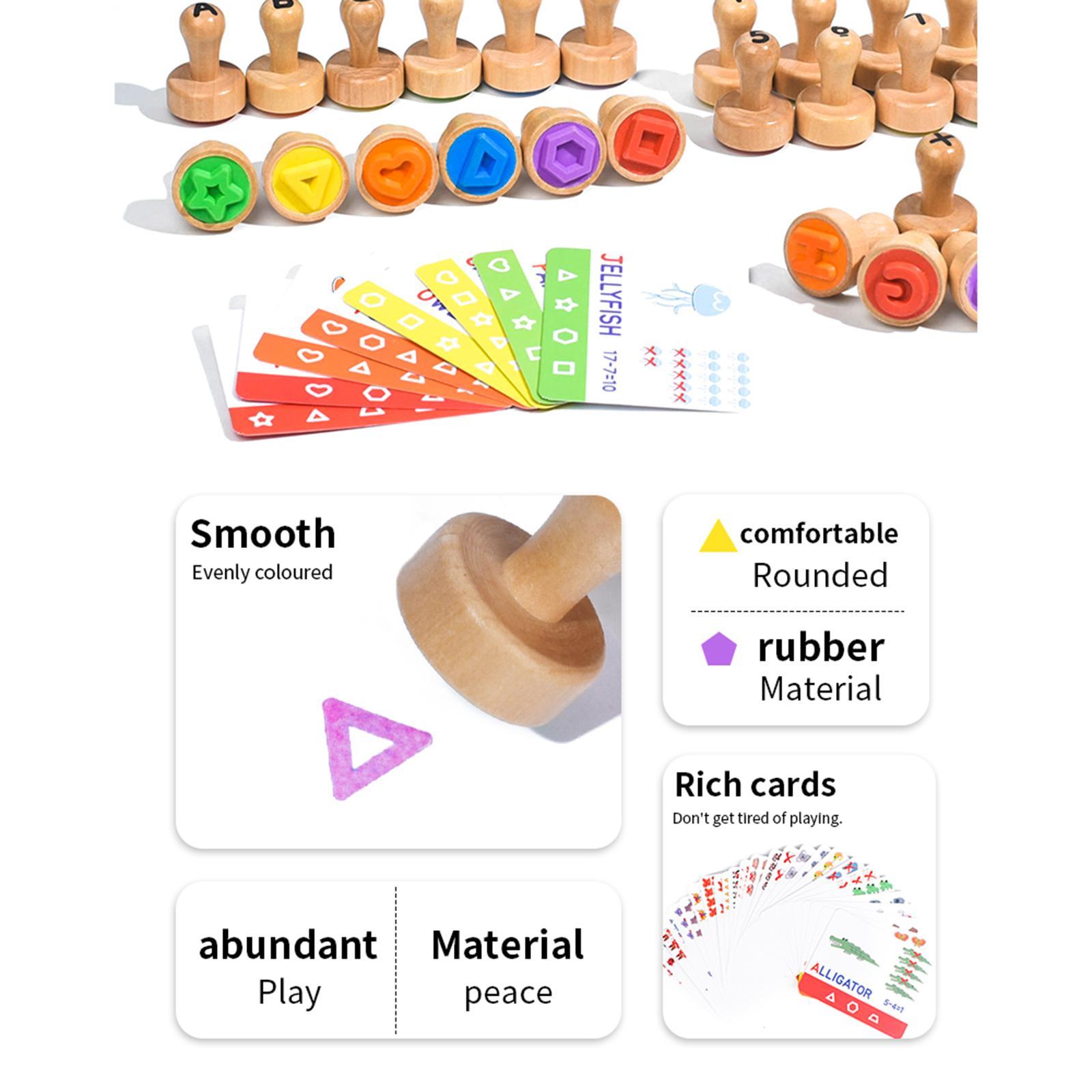 Wooden Alphabet Number Stamp E - Art Craft 5 Year Old recension och pris