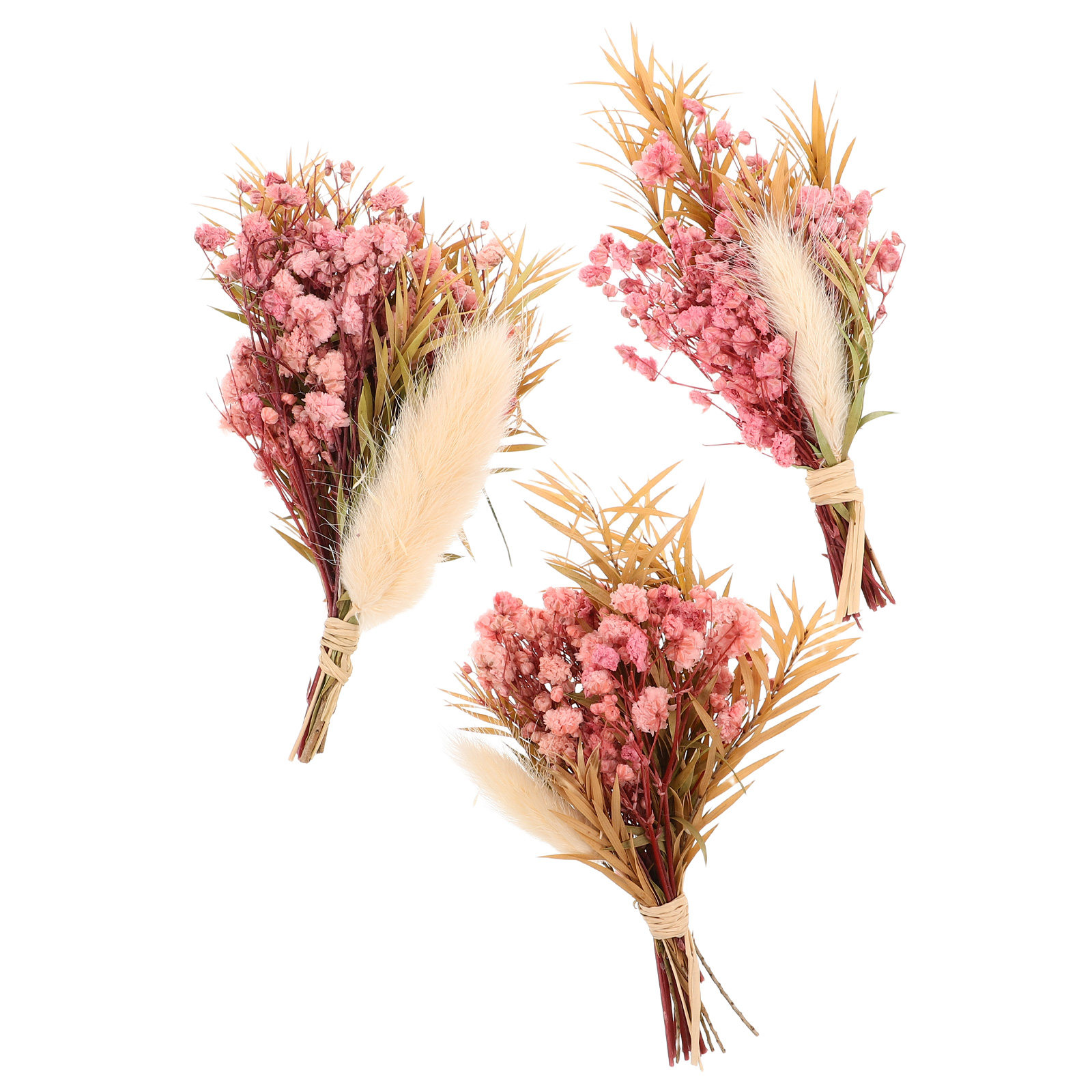 3Pcs Mini Dried Floral Bouquet - Art Craft Vase recension och pris