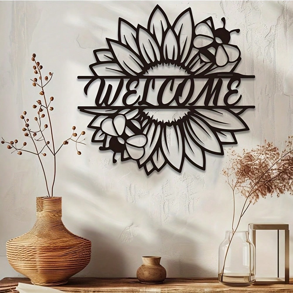 Boho Style Welcome Metal Wall  - Art Craft Room recension och pris
