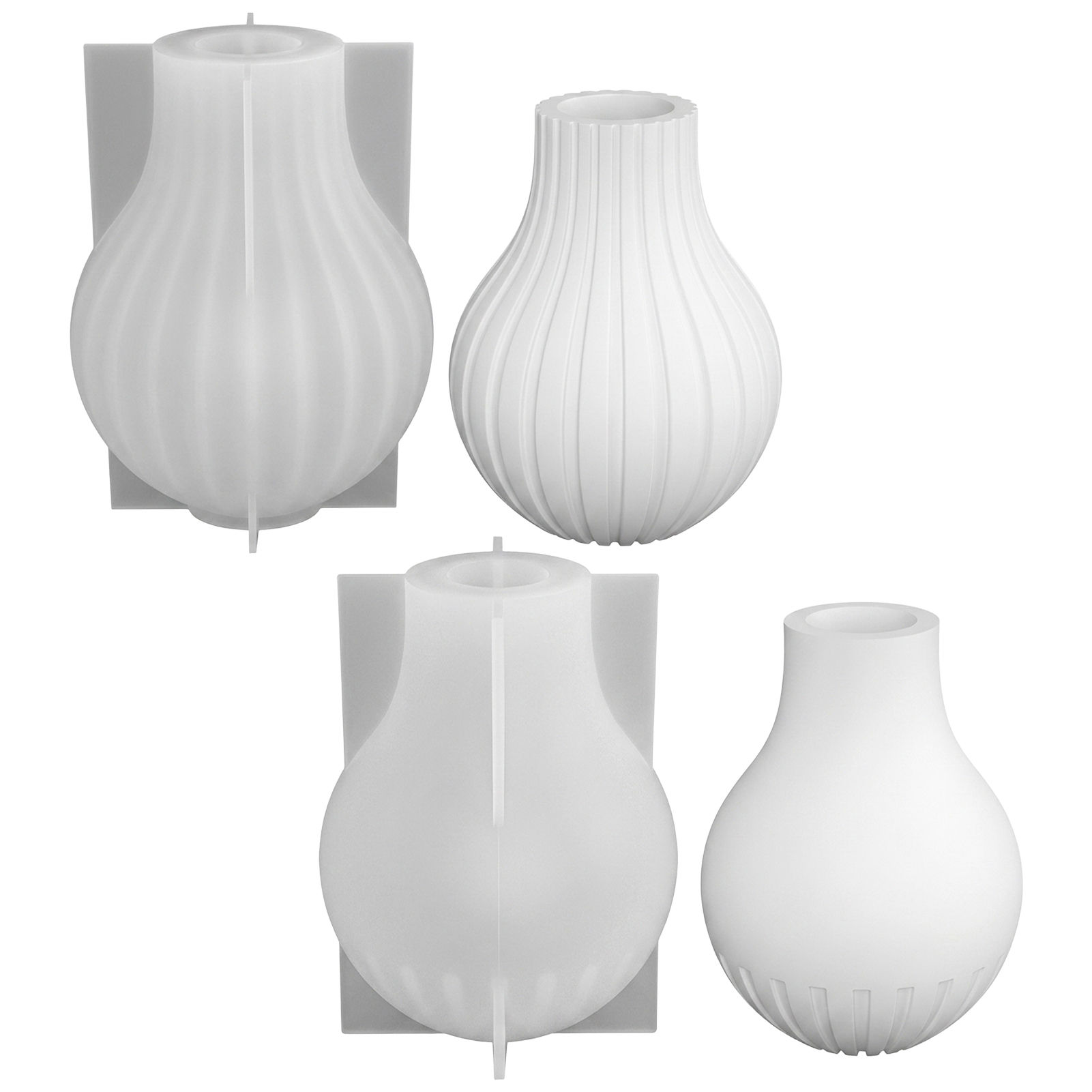 Silicone Vase Mold with Stripe - Art Craft Vase recension och pris