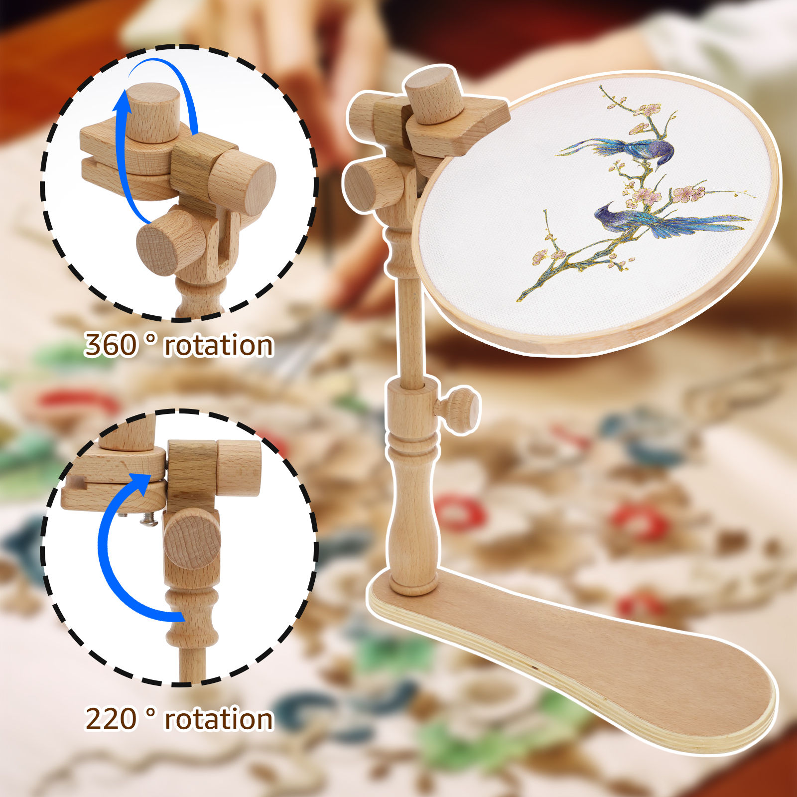 Embroidery Hoops Stand Adjusta - Embroidery Hoop Kit recension och pris