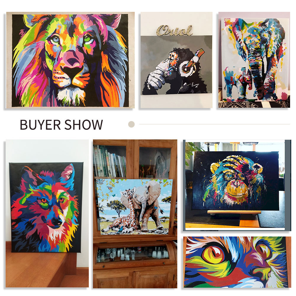 GATYZTORY Cat Painting By Numb - Art Craft Cat recension och pris