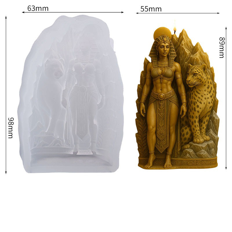 3D Egyptian Queen With Leopard - Queen Art Craft recension och pris