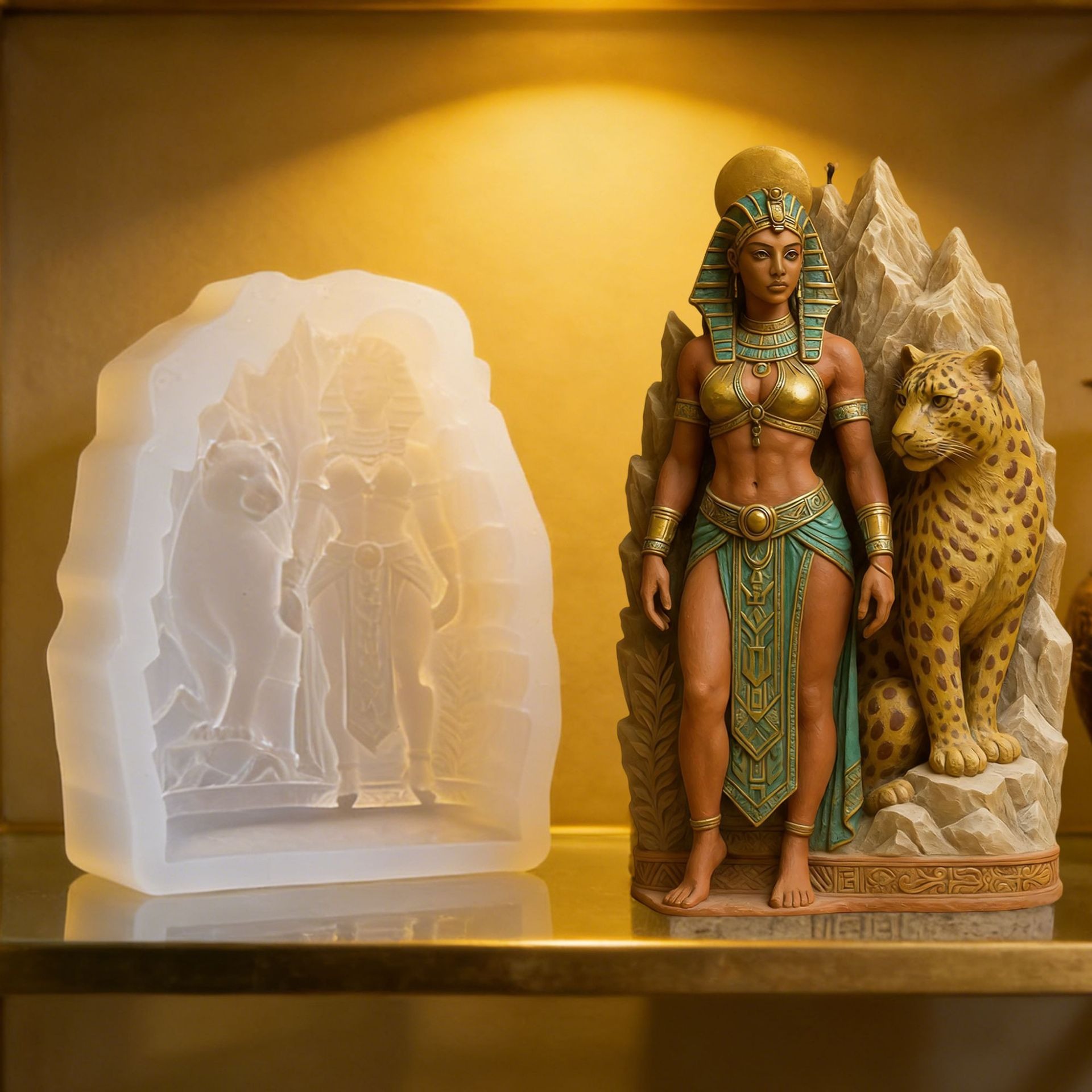 3D Egyptian Queen With Leopard - Queen Art Craft recension och pris