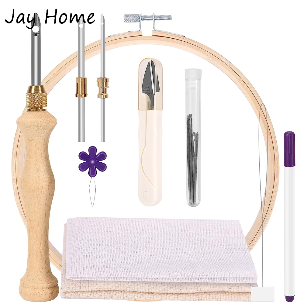 Punch Needle Starter Kit with  - Embroidery Hoop Kit recension och pris