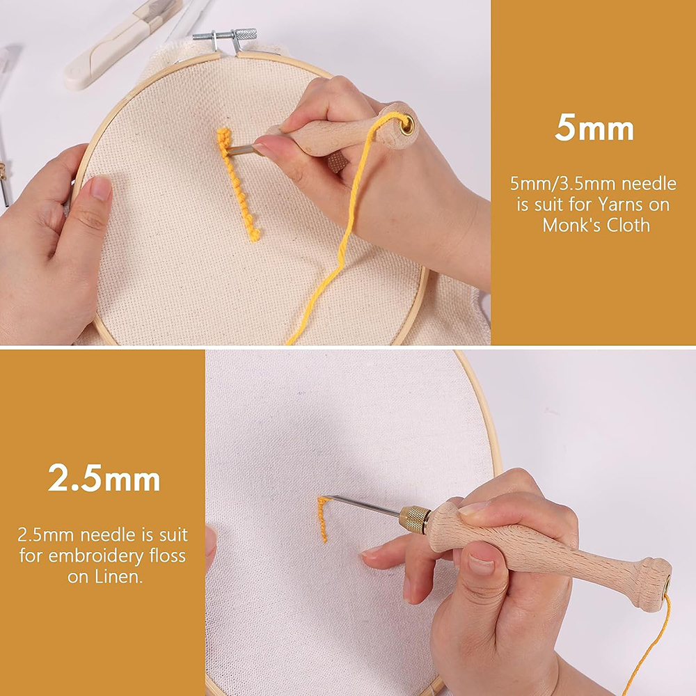 Punch Needle Starter Kit with  - Embroidery Hoop Kit recension och pris