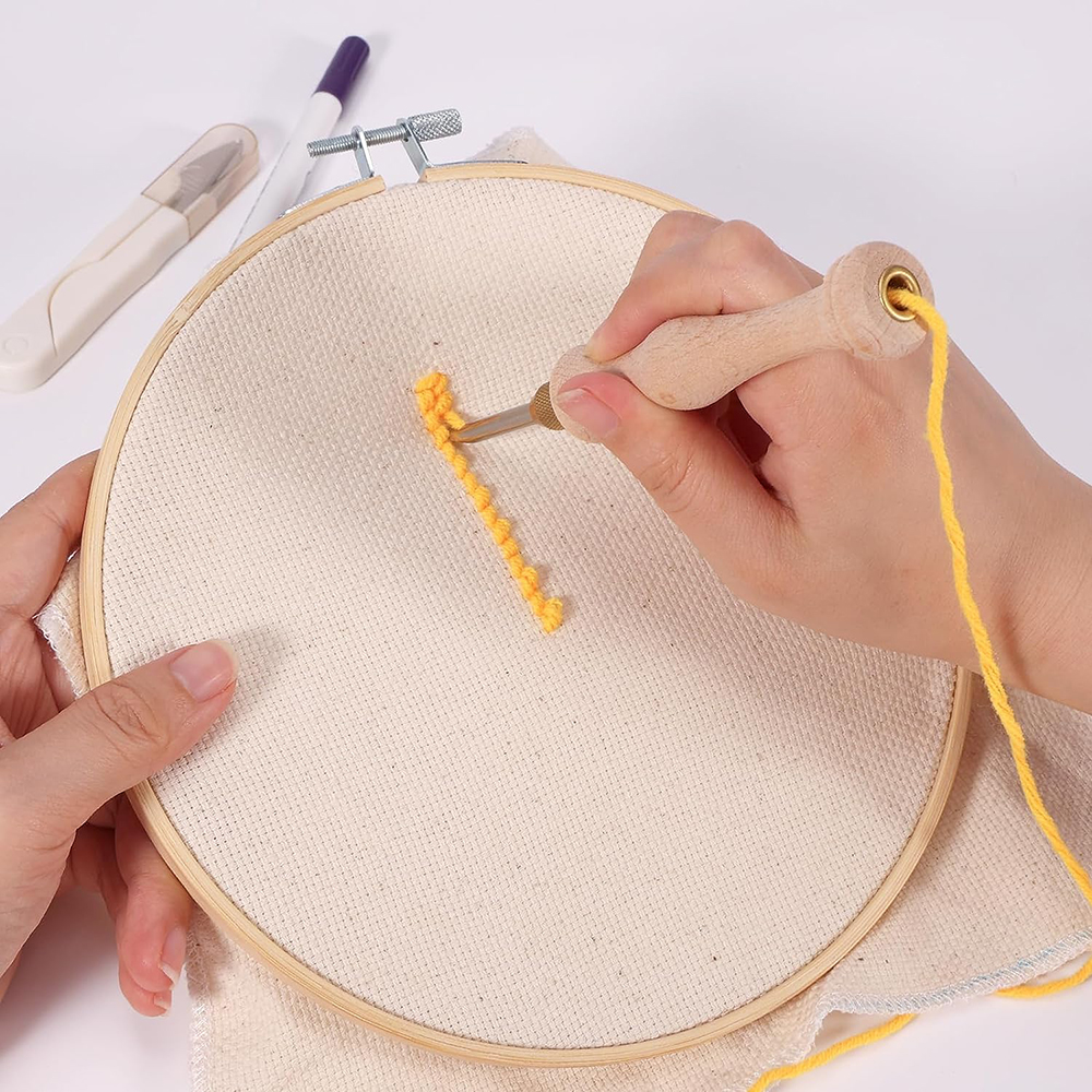 Punch Needle Starter Kit with  - Embroidery Hoop Kit recension och pris