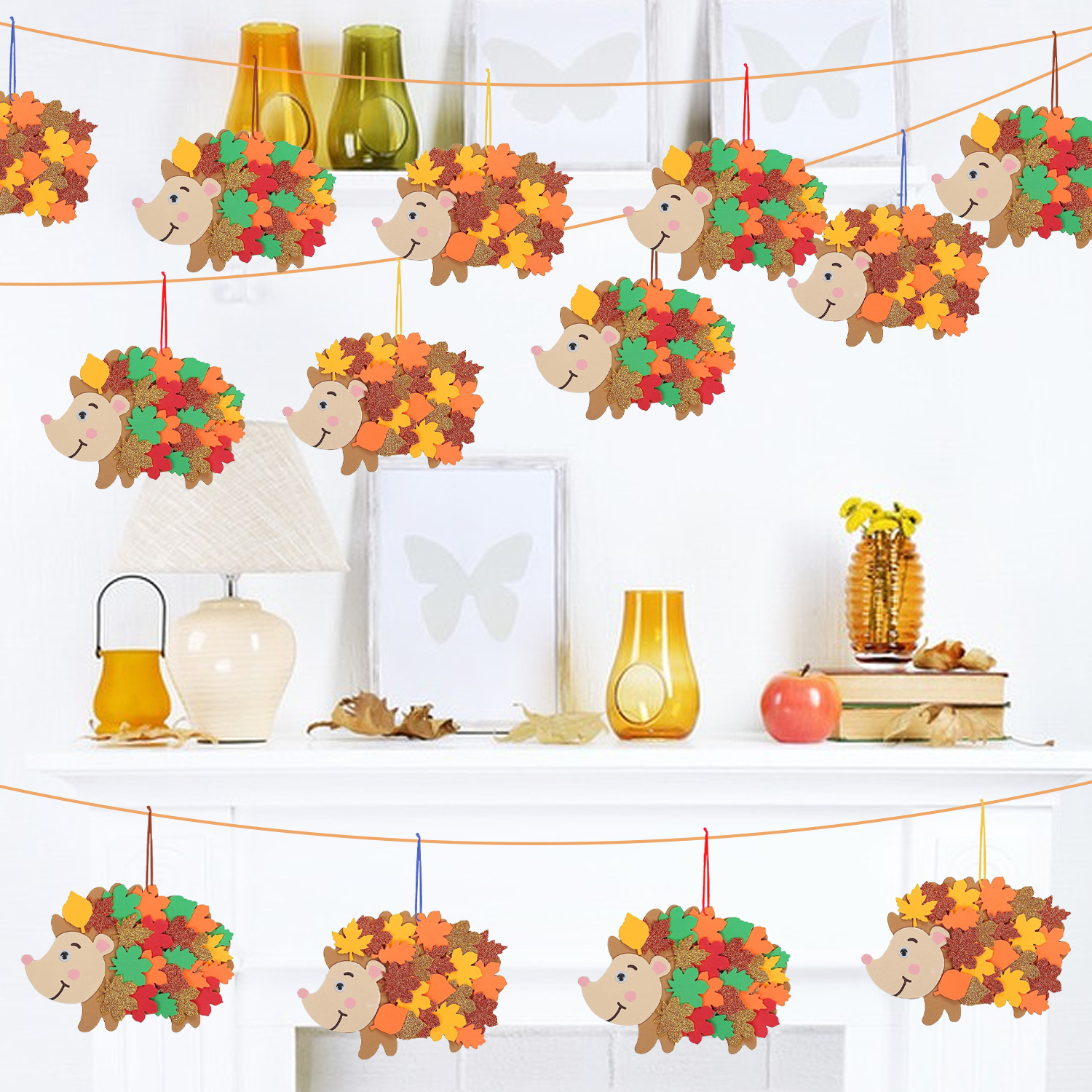 8pcs Hedgehog Foam Stickers He - Art And Craft Autumn recension och pris