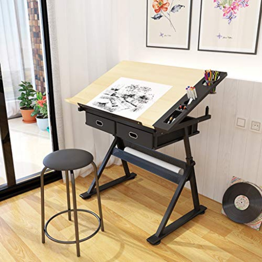 Drafting Table with Storage He - Art & Craft Paper Origami recension och pris
