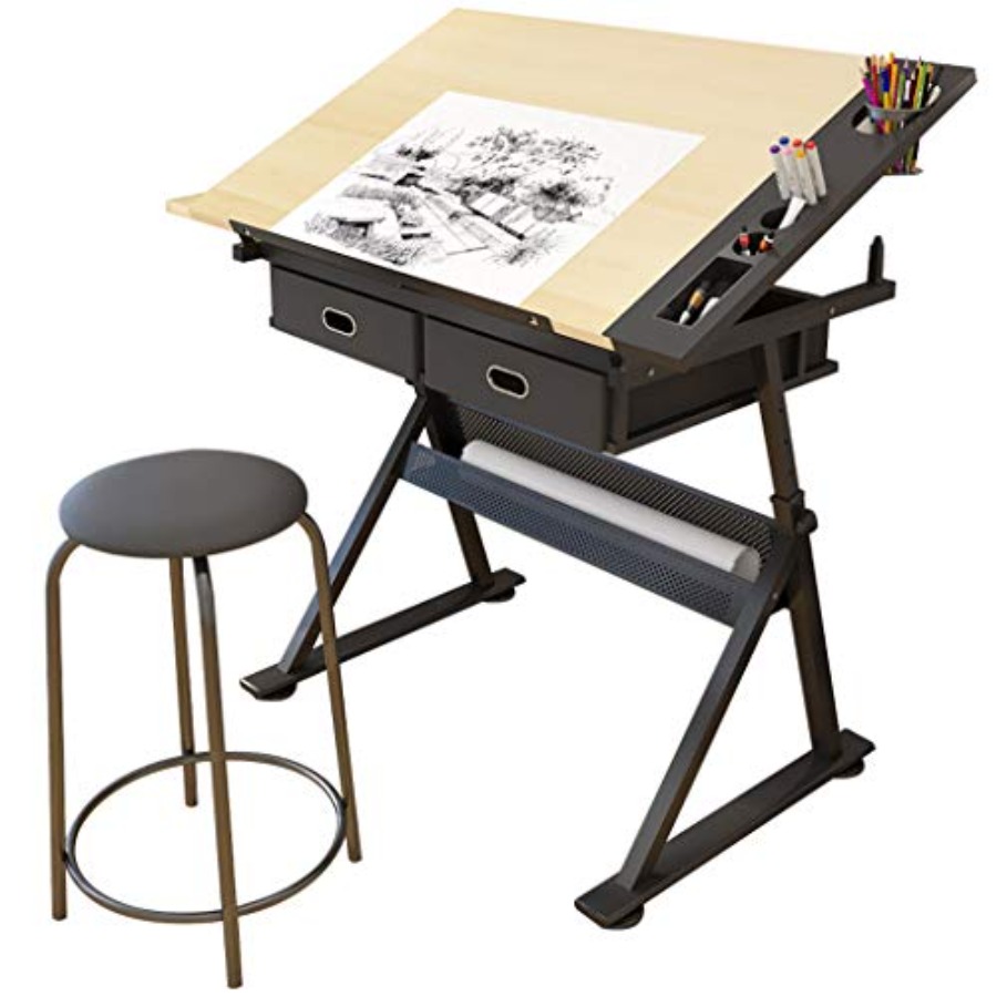 Drafting Table with Storage He - Art & Craft Paper Origami recension och pris