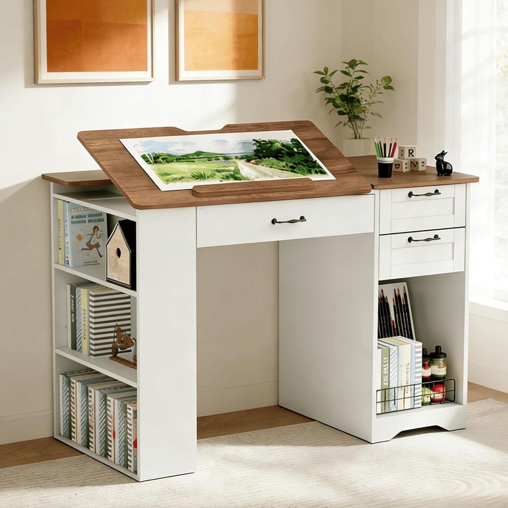 Adjustable Desk with Storage a - Art & Craft Paper Origami recension och pris