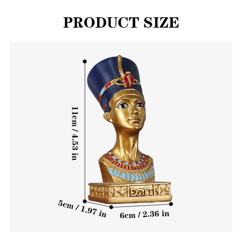 Egyptian Queen Ornament Resin  - Queen Art Craft recension och pris