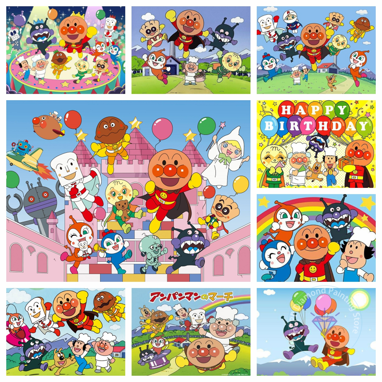 Anpanman Diamond Painting Kit  - Art Craft 5 Year Old recension och pris