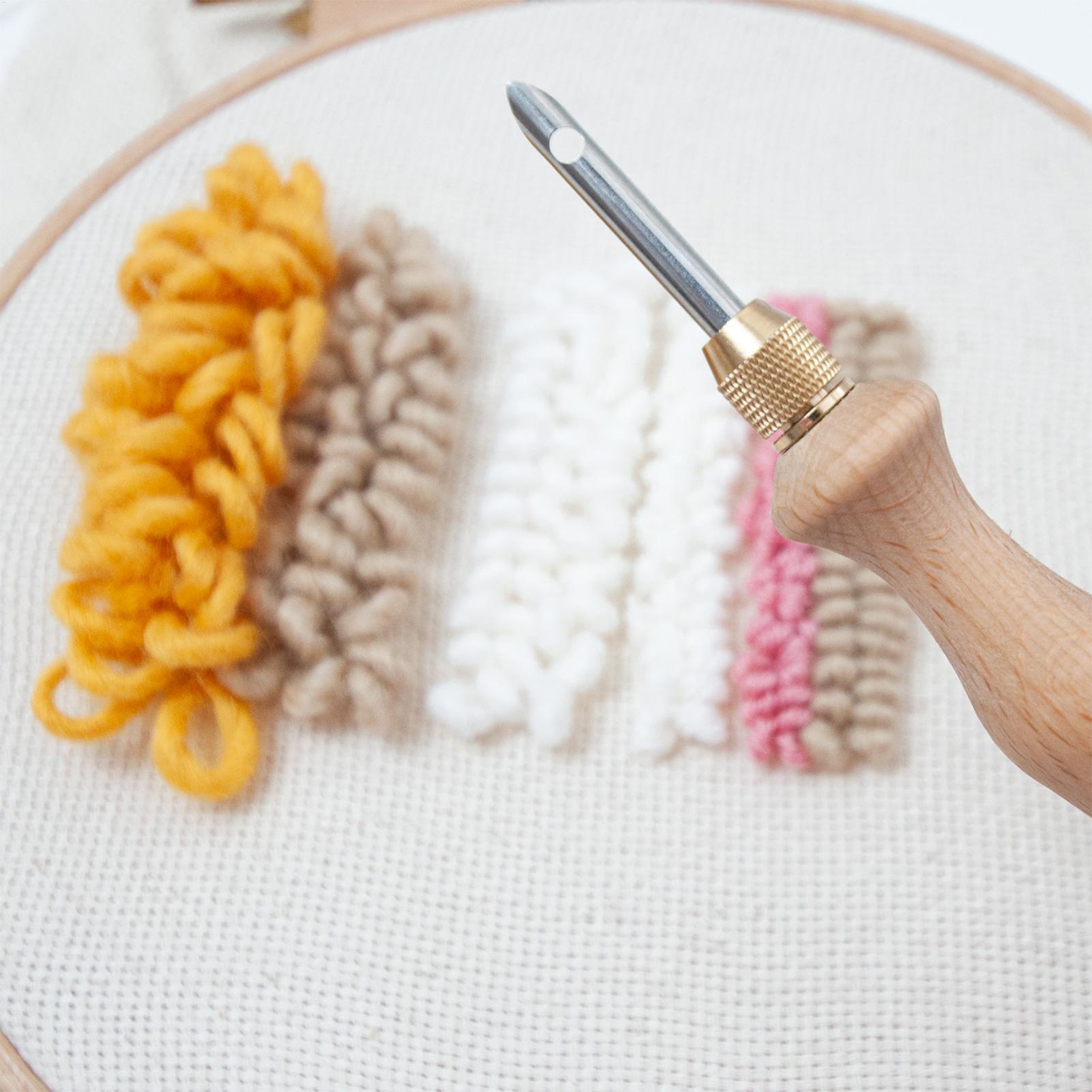 Punch Needle Tool Kit With Thr - Embroidery Hoop Kit recension och pris