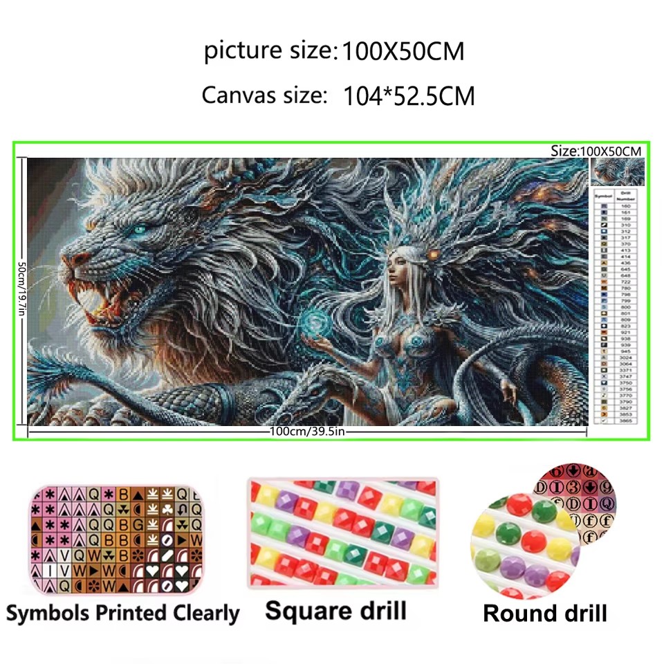 Gothic Dragon Queen 5D Diy Dia - Queen Art Craft recension och pris